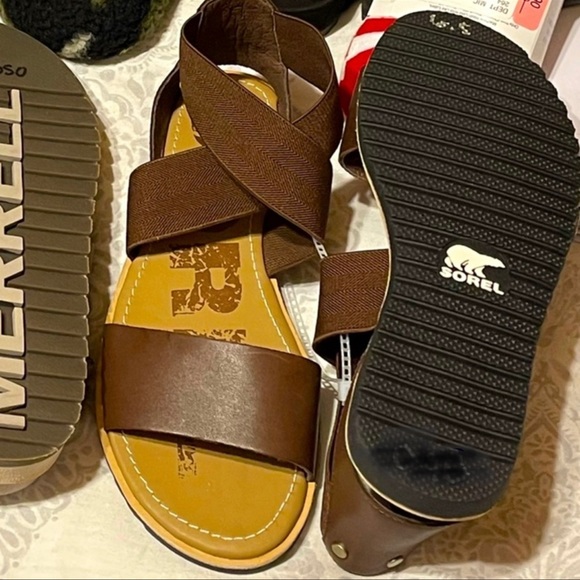 🌵Sorel Leather Sandals Ella Size 6.5 - Picture 2 of 6